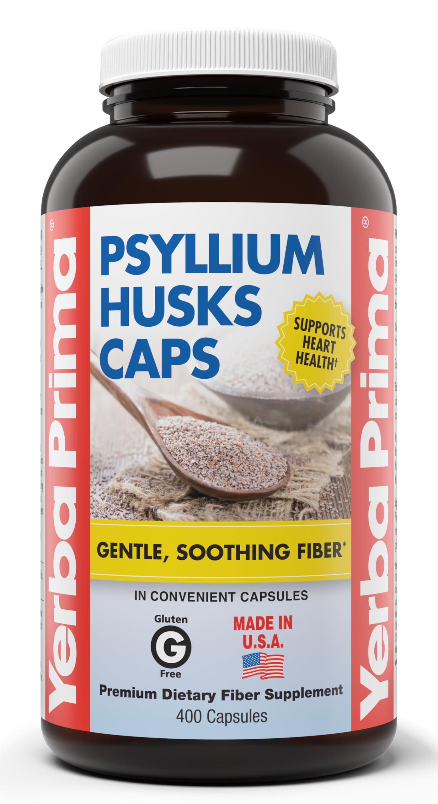 Amazon.com: Yerba Prima Psyllium Husks Caps, 400 Capsules